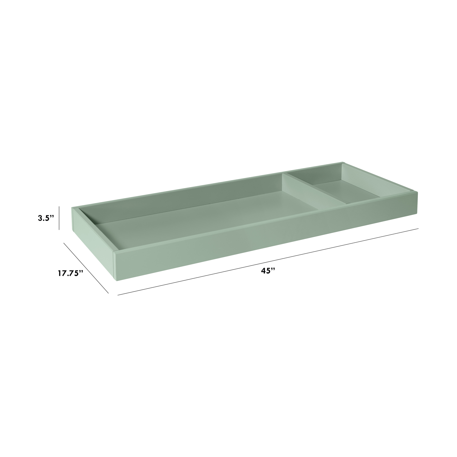 daVinci Universal Wide Removable Changing Tray - Light Sage.