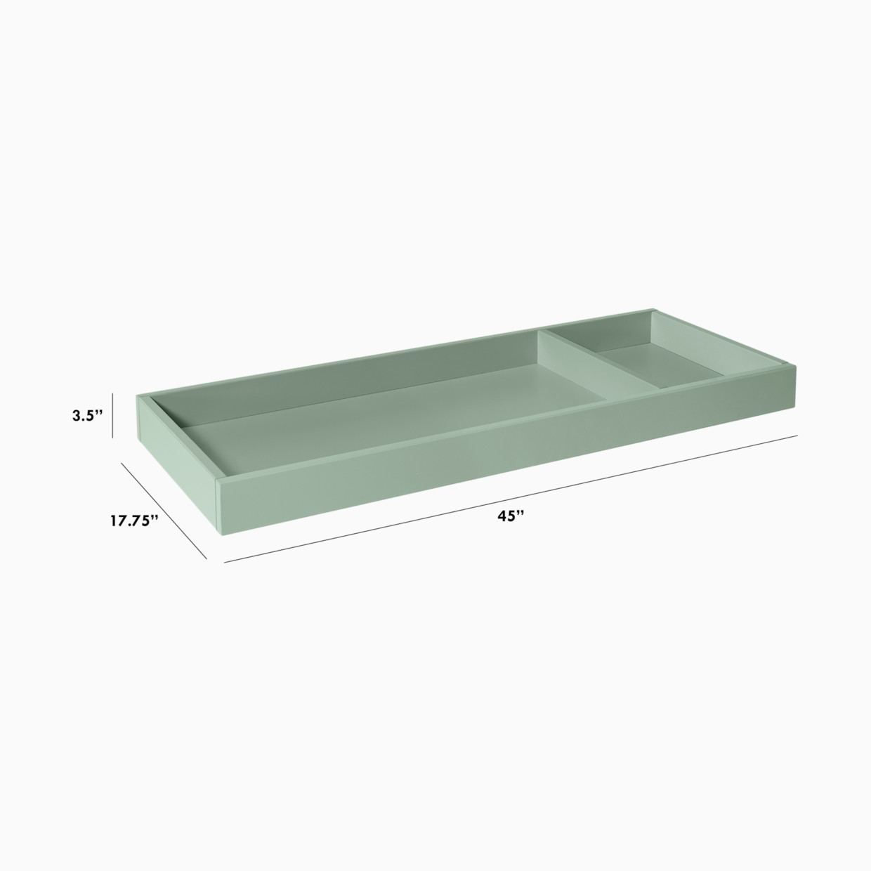 daVinci Universal Wide Removable Changing Tray - Light Sage.