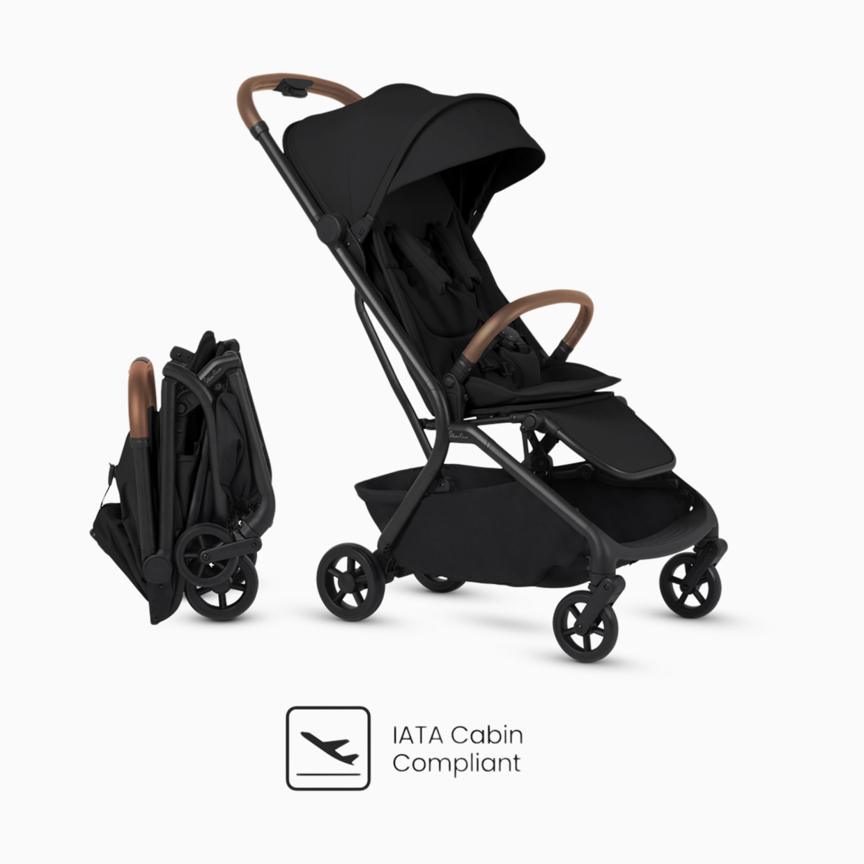 Silver Cross Nia Compact Travel Stroller - Onyx.