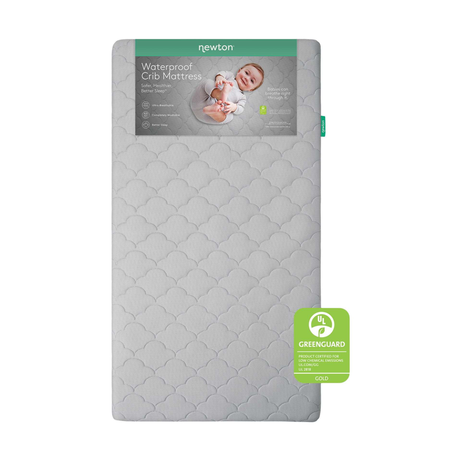 Newton Baby Waterproof Breathable Crib Mattress.
