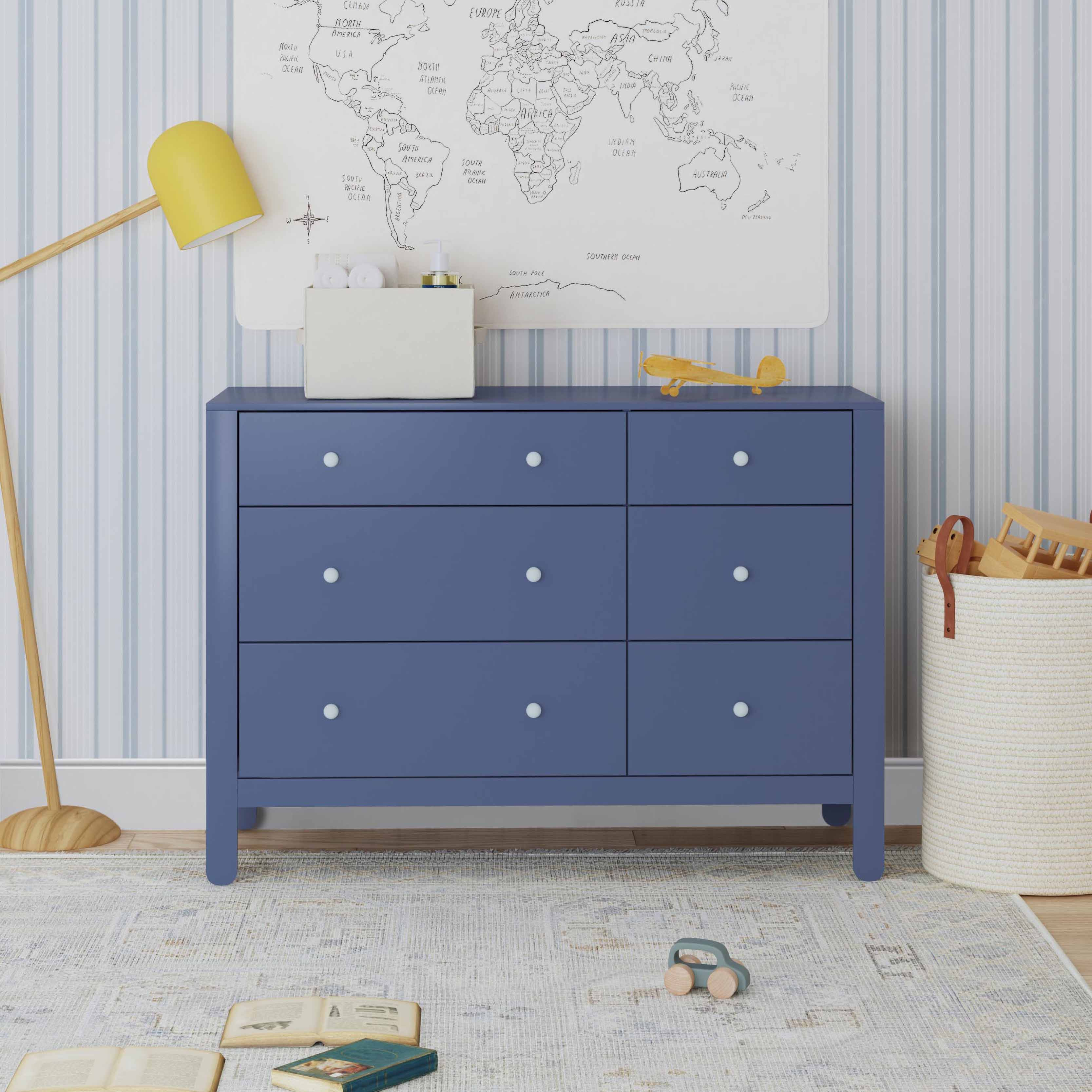 Carter's by daVinci Marisol 6-Drawer Dresser - Cove Blue/Powder Blue.