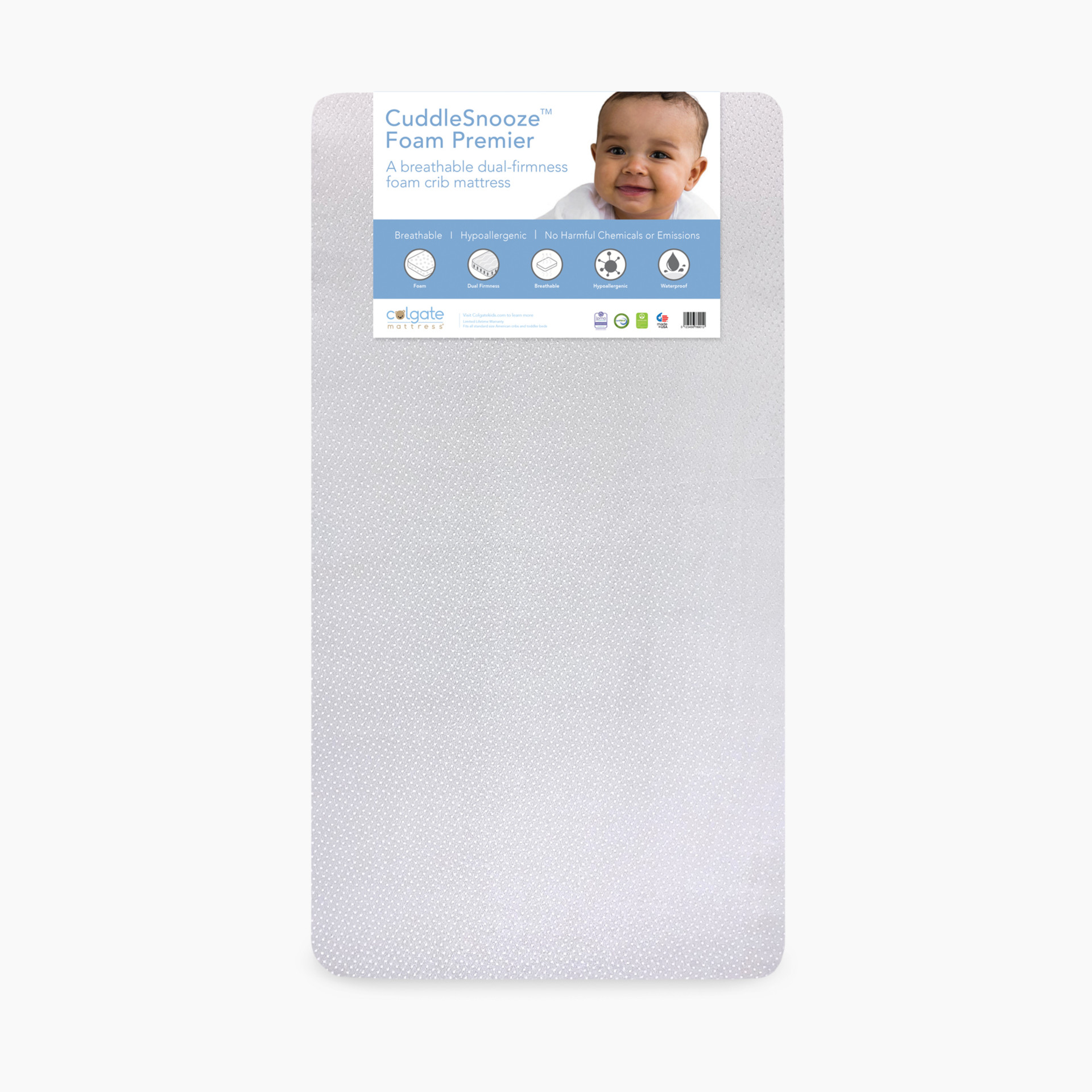 Colgate dual cheap sided crib mattress