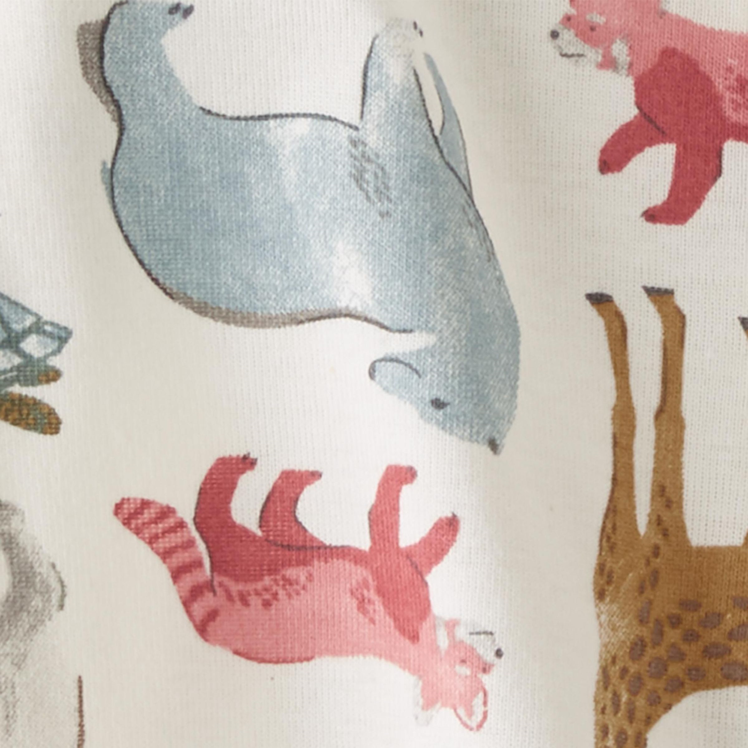 Carter's Little Planet Organic Cotton Sleep & Play Pajamas - Wildlife Print, Newborn.