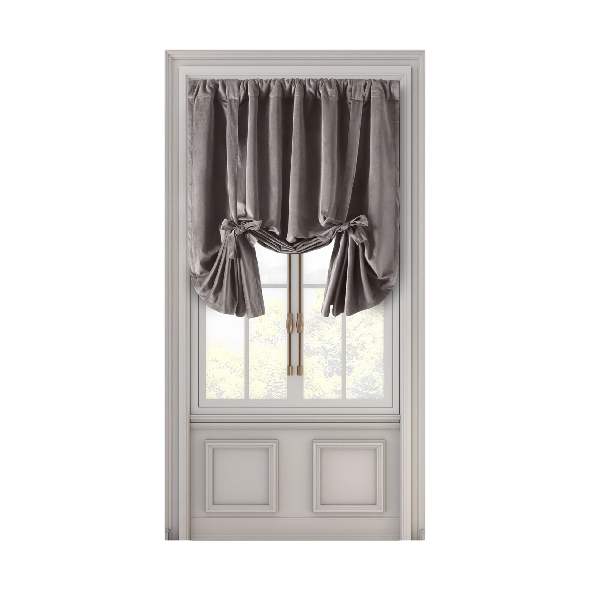 Ricardo Trading Premium Velvet Rod Pocket Tie Up Panel.