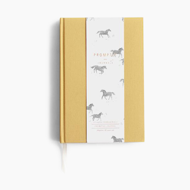 Promptly Adoption History Journal - Baby Memory Book - Ochre.