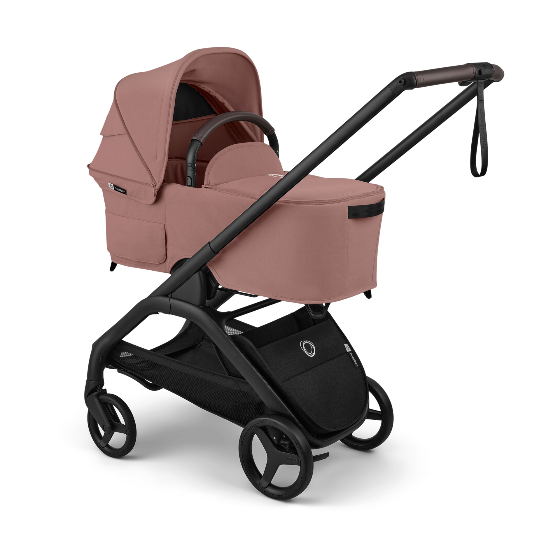 Bugaboo Dragonfly Plus Seat and Bassinet Stroller - Dusty Pink.
