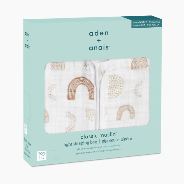 Aden + Anais Cotton Muslin Light Sleeping Bag - Keep Rising, L.