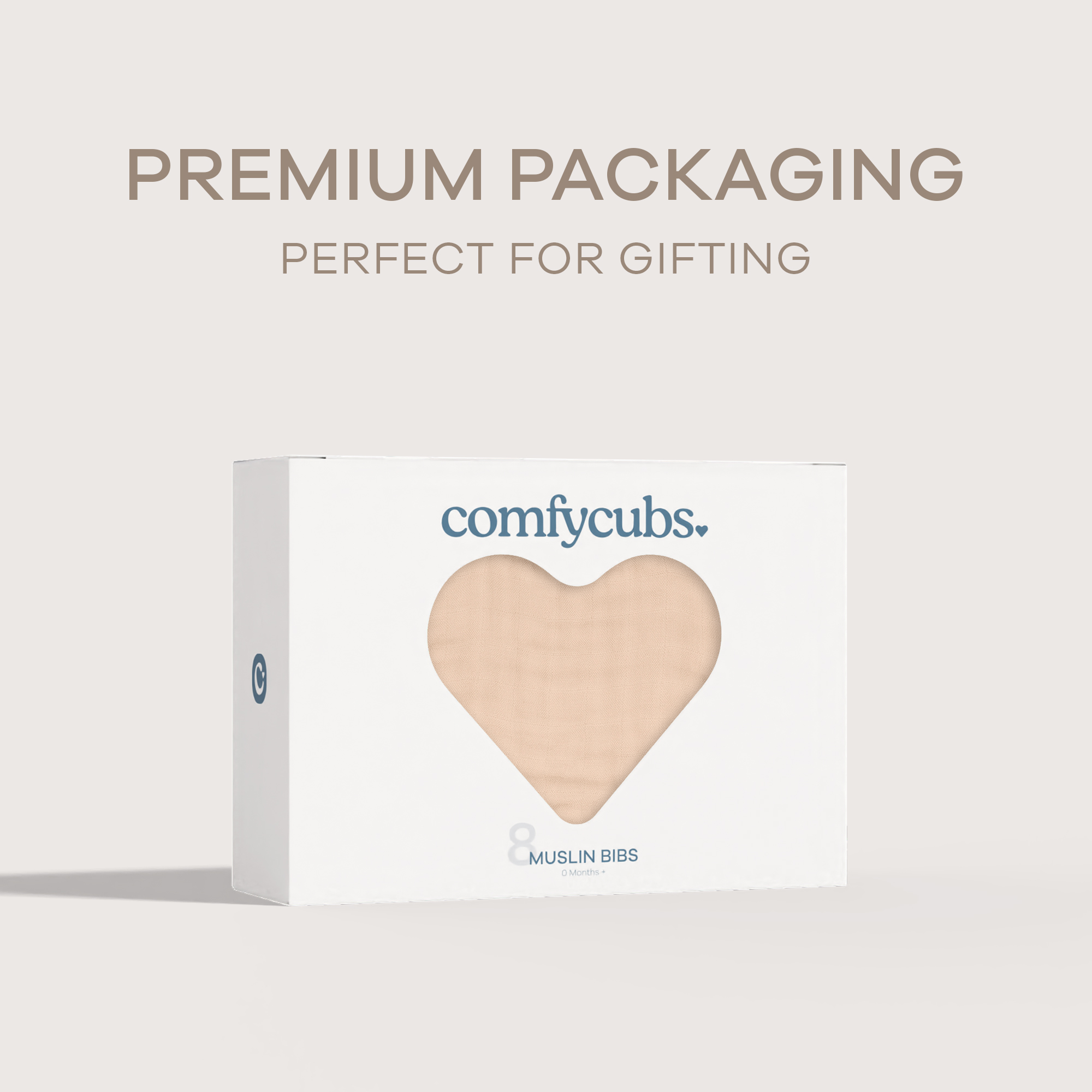 Comfy Cubs Muslin Bibs with Adjustable Snaps (8 Pack) - Blush, 8.