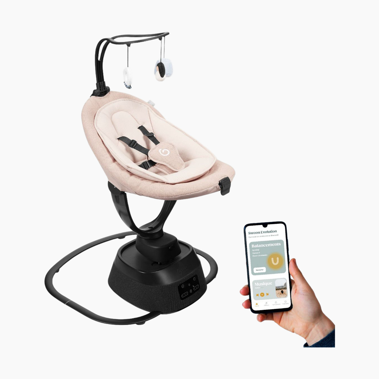 Babymoov Swoon Evolution Connected Swing - Mocca.