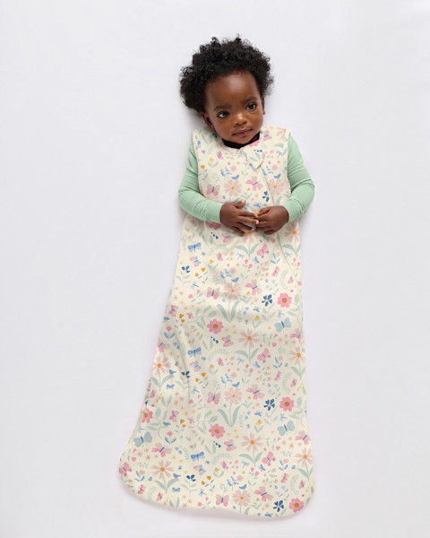 Quince Bamboo Sleep Bag 1.5 TOG in Wildflower Dreams.