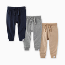 Burt's Bees Baby unisex-baby Knit Jogger Pants, Baby Sweatpants, 100% Organic Cotton Infant Bottoms