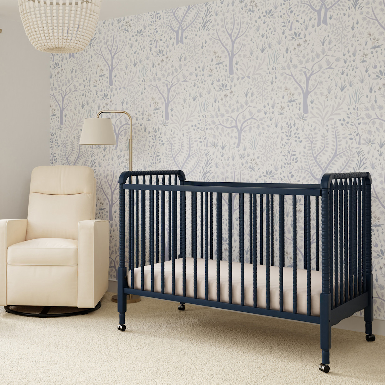 daVinci Jenny Lind 3-in-1 Convertible Crib - Navy.