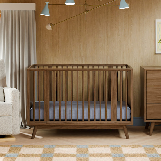 babyletto Palma 8-in-1 Convertible All-Stages Crib with Bassinet & Toddler Bed Kits.