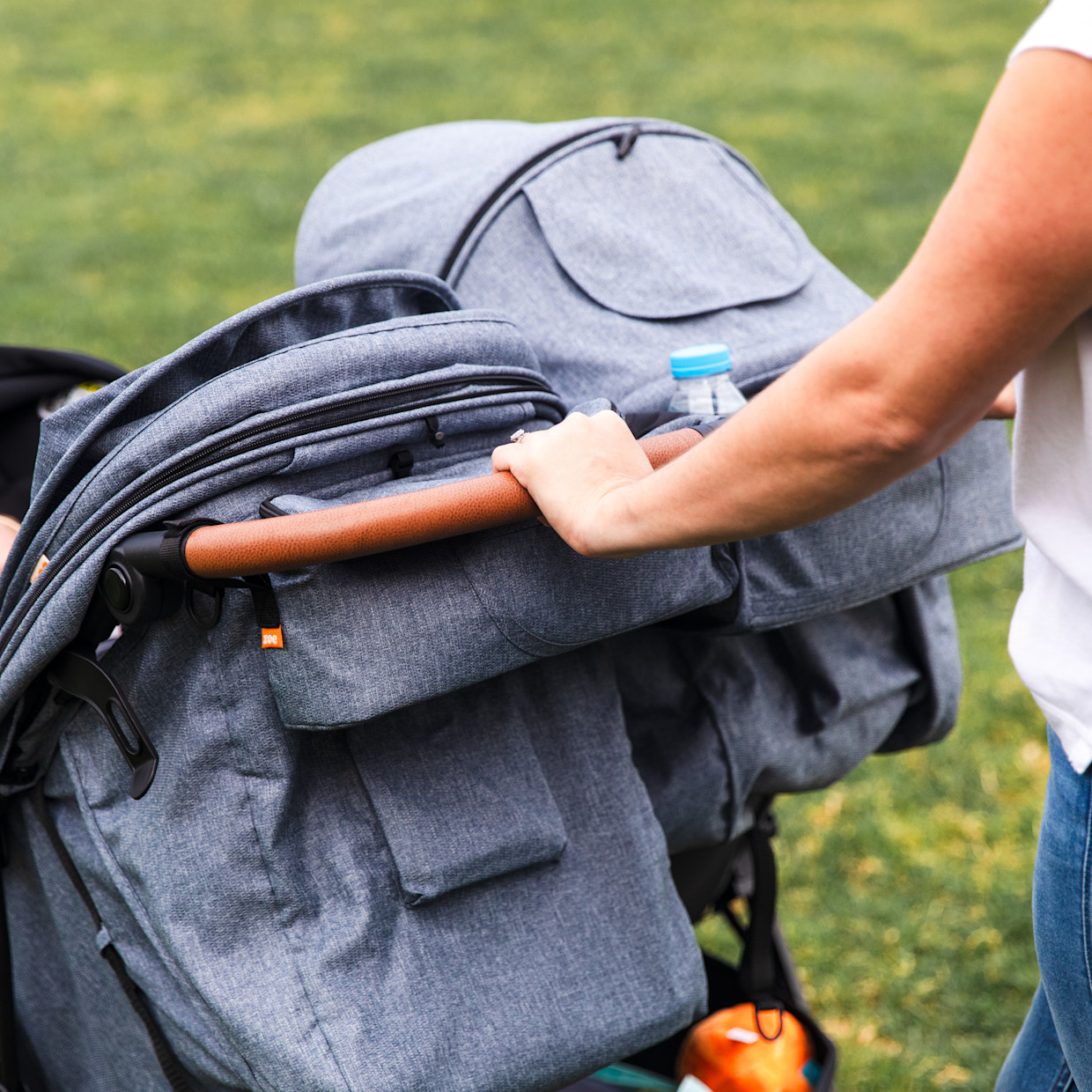 Zoe Double Stroller Organizer - Ocean.