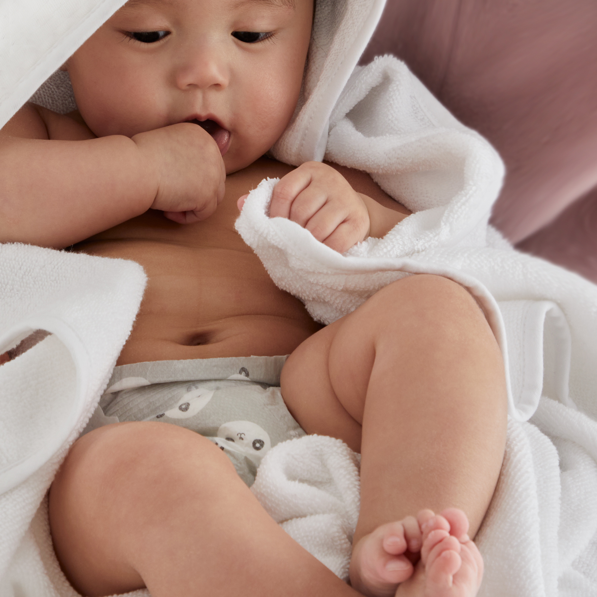 Honest Baby Clothing 2-Pack Organic Cotton Hooded Towels.