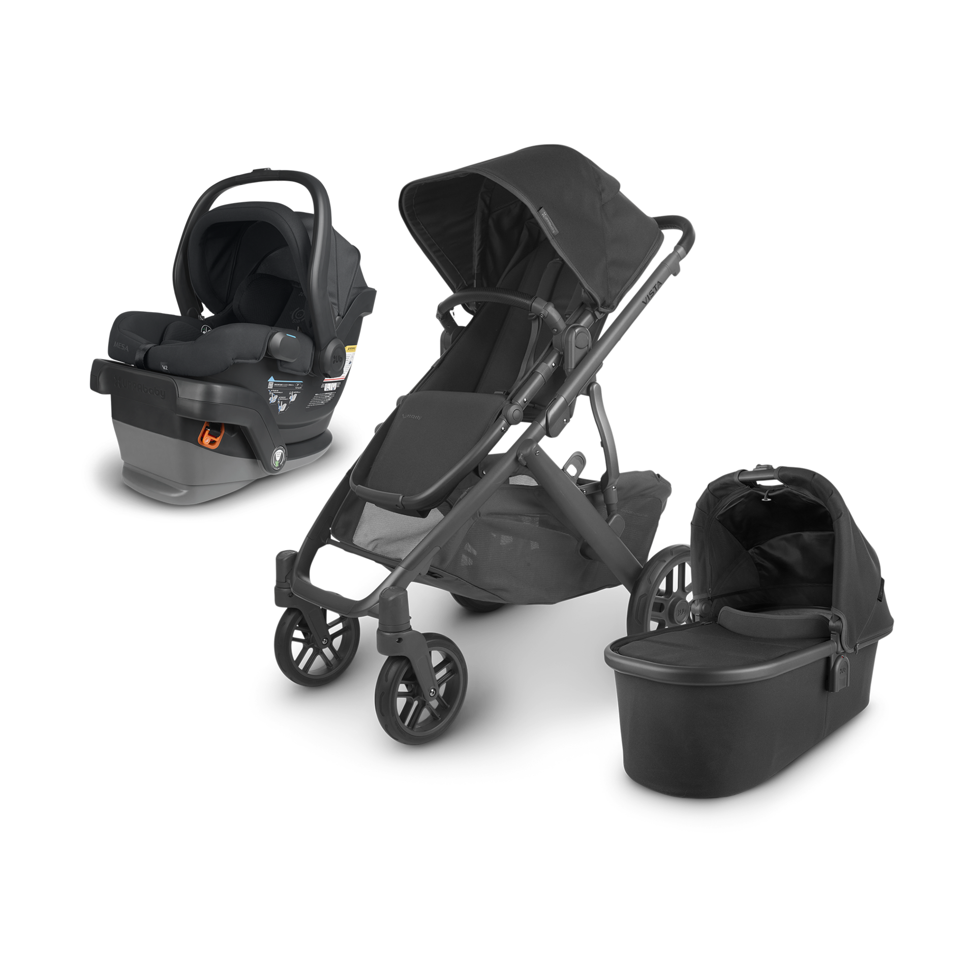 UPPAbaby MESA V2 Infant Car Seat & VISTA V2 Stroller Travel System - Mesa V2 Jake/Vista V2 Jake.