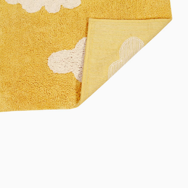 Lorena Canals Clouds Washable Rug - Mustard, 5'3" X 4'.