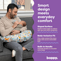 Boopy Boppy Uplift Nursing Pillow - Colorful Forest Animals | Babylist Shop