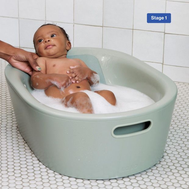 Lalo Bathtime Starter Kit - Tub & Accessories - Sage.