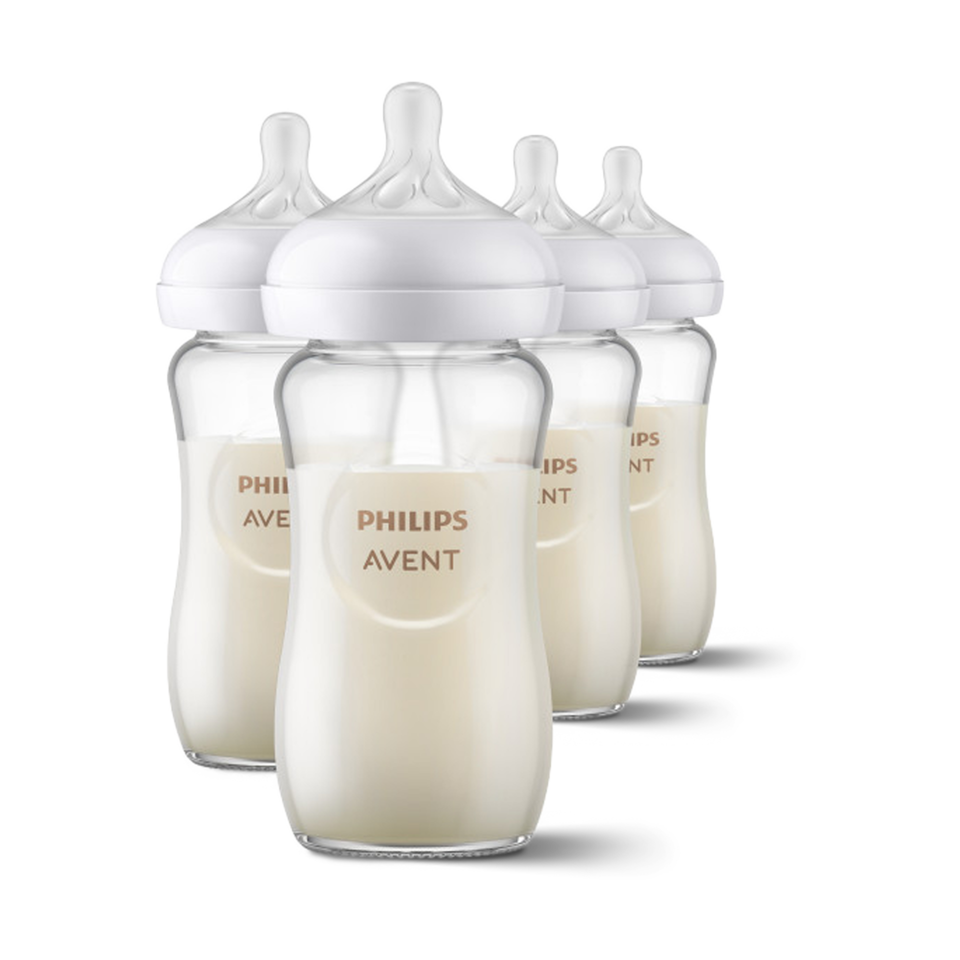 Philips Avent Glass Natural Baby Bottle with Natural Response Nipple - 8 Oz, 4.