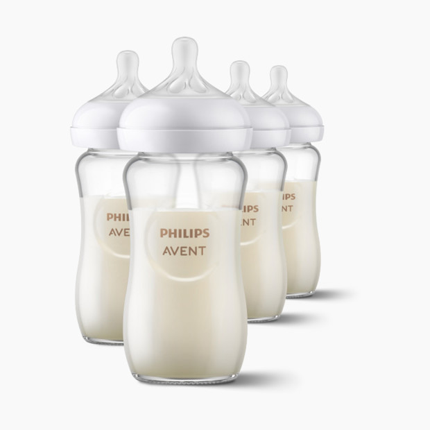 Philips Avent Avent Glass Natural Baby Bottle With Natural Response Nipple - Clear, 8 Oz, 4.