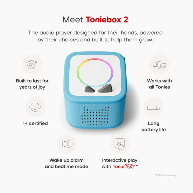 tonies Toniebox 2 Starter Set, Toddler 1+.