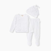 Burt's Bees Baby baby-girls Unisex Baby Take Me Home Set, 3-piece Top, Pant, and Hat Bundle