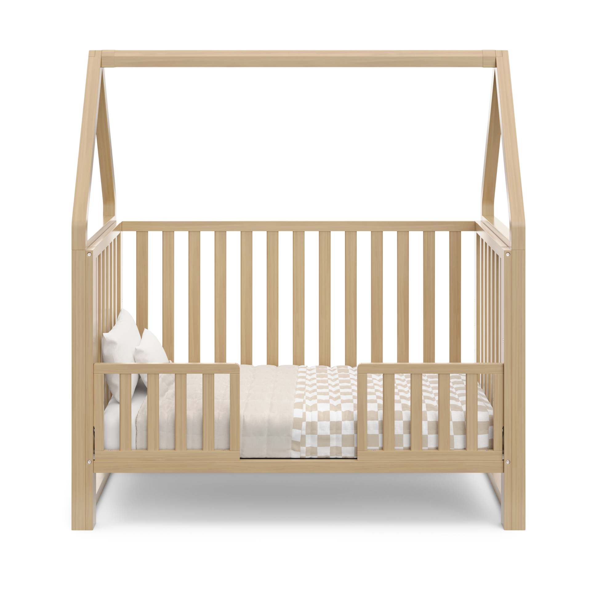 Storkcraft Universal Toddler Guardrail (Slats) - Driftwood.