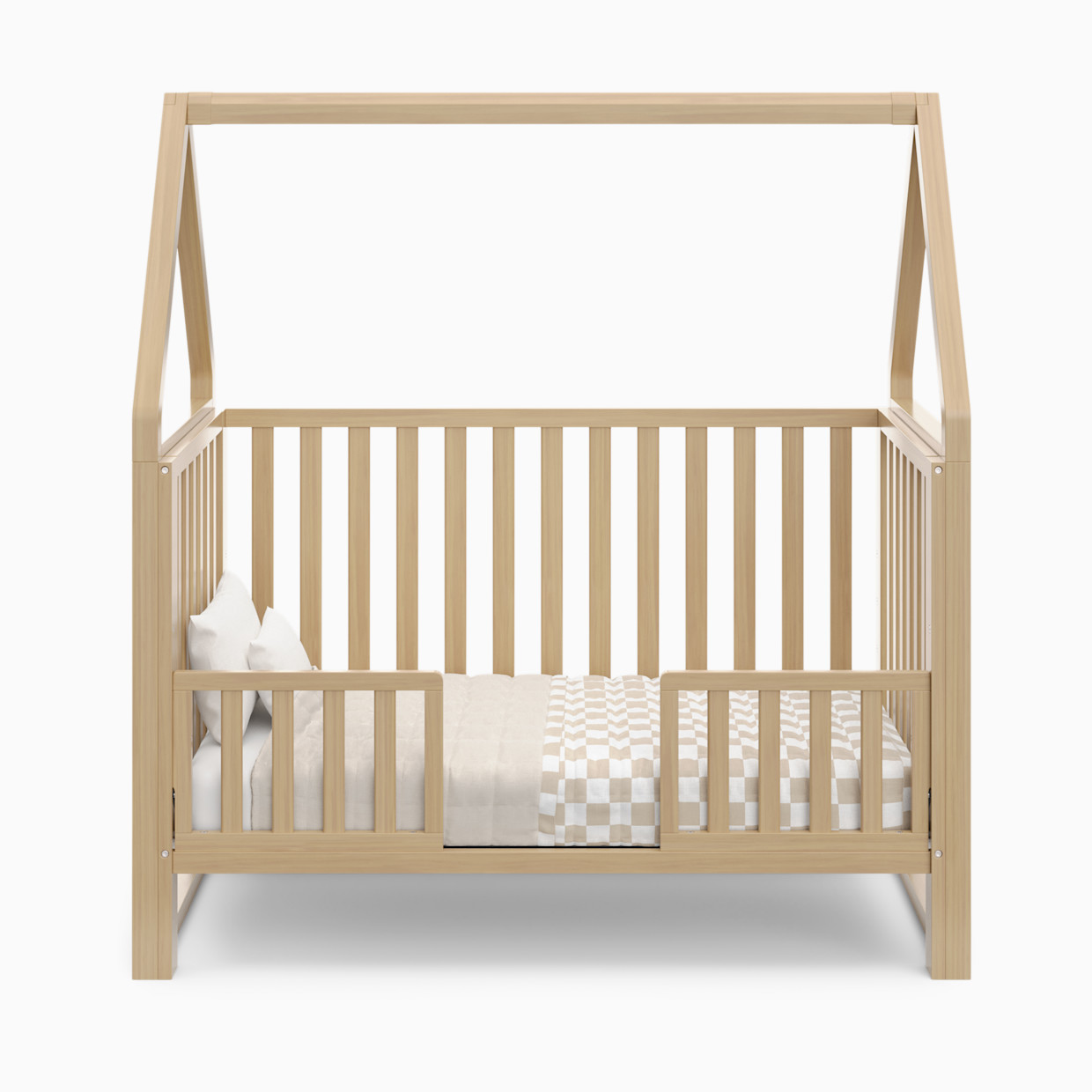 Storkcraft Universal Toddler Guardrail (Slats) - Driftwood.