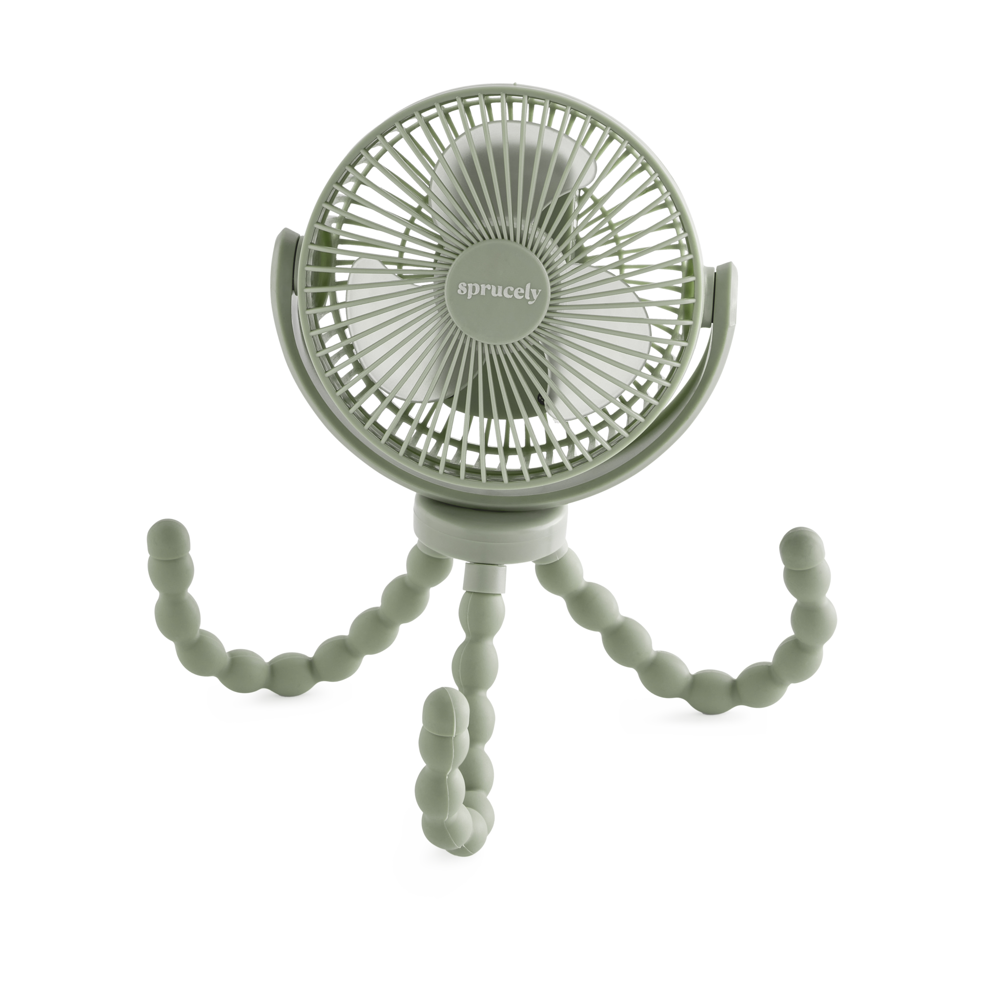 Sprucely Portable Stroller Fan - Sage.