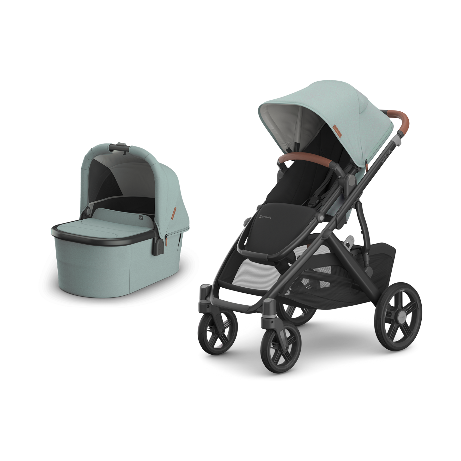UPPAbaby Vista V3 Stroller & V3 Bassinet Bundle - Kenzi.