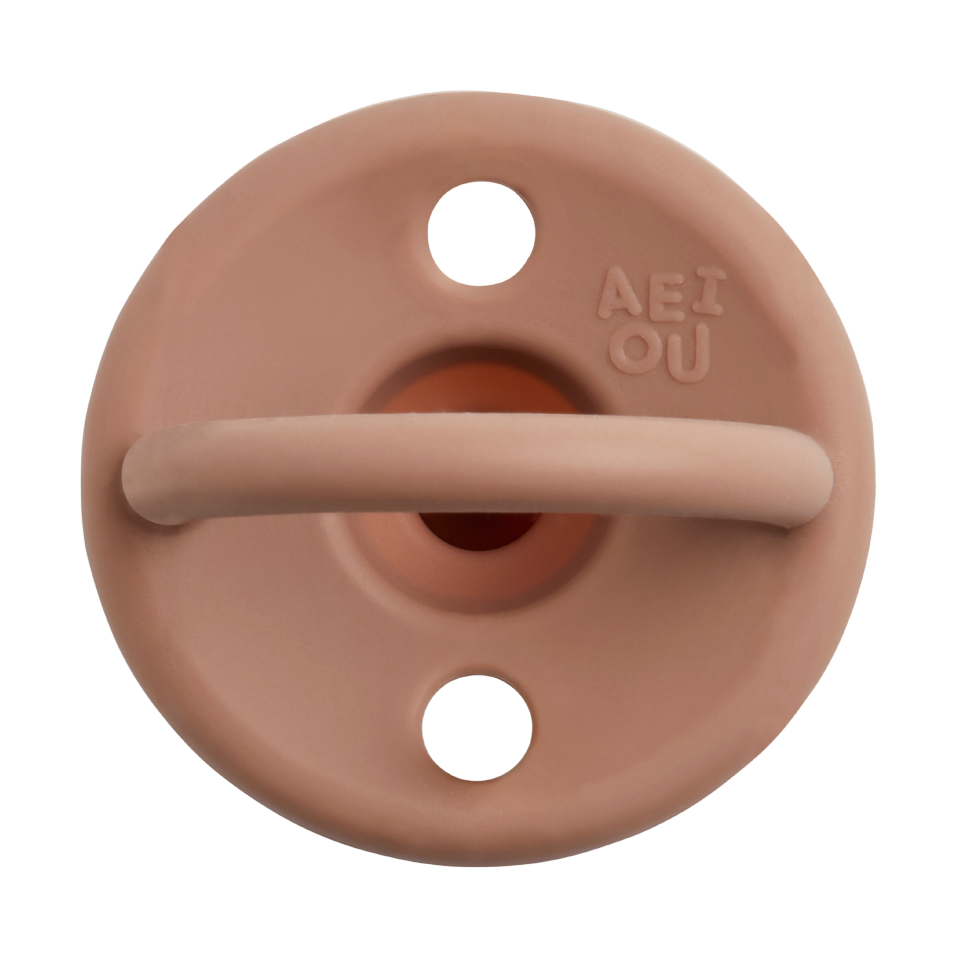 AEIOU Silicone Pacifier (2 Pack) - Clay.