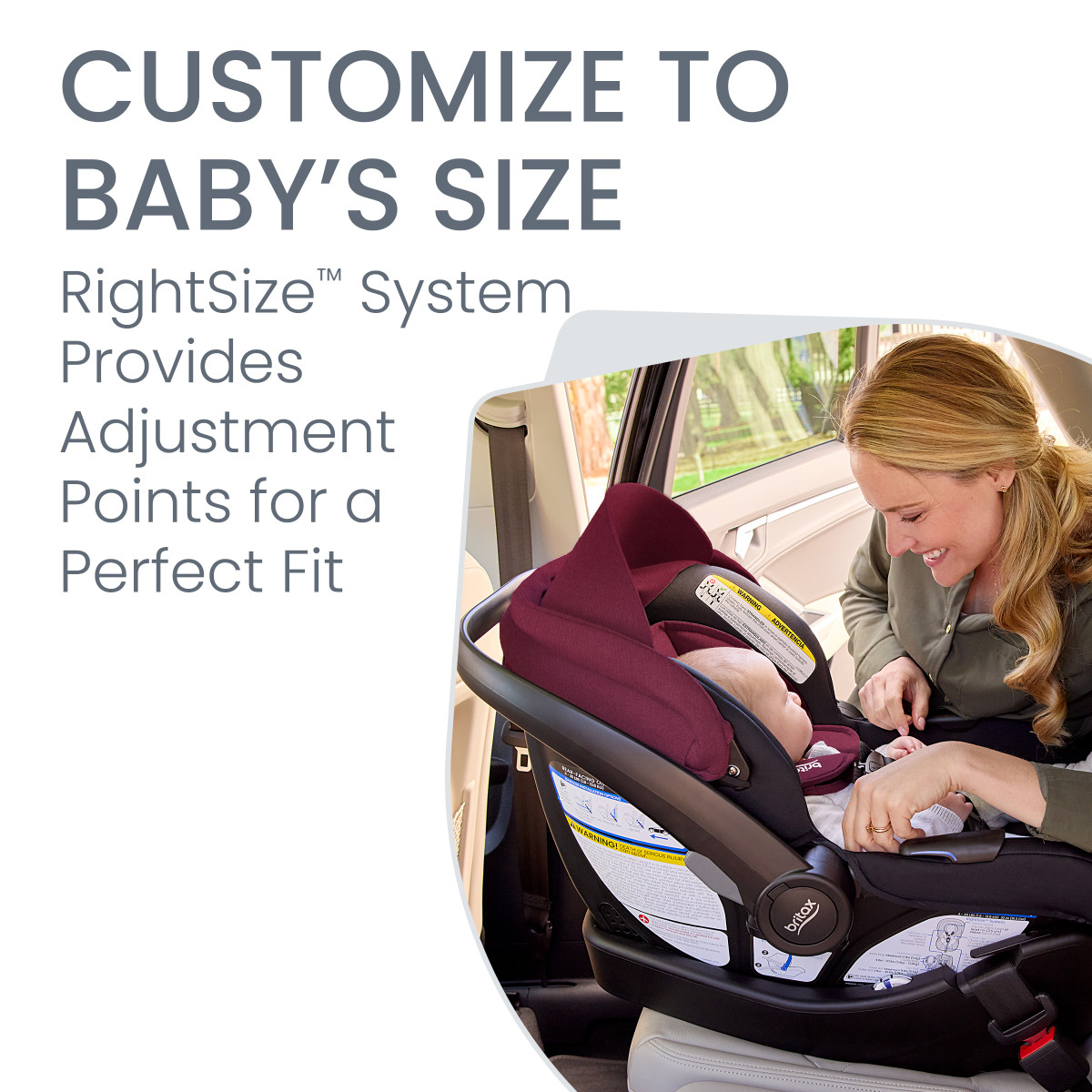 Britax Willow S Infant Car Seat with Alpine Base - Ruby Onyx.