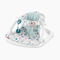 Fisher-Price Portable Baby Chair Sit-Me-Up Floor Seat With Developmental Toys & Machine Washable Seat Pad, Pacific Pebble