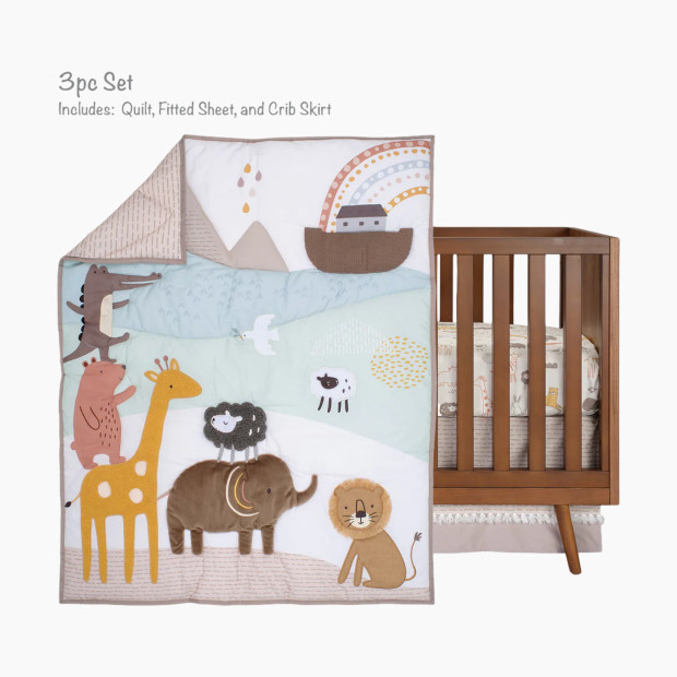 Lambs & Ivy 3-Piece Crib Bedding Set - Baby Noah.
