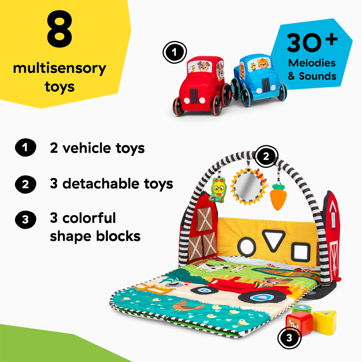 Baby Einstein Farm Explorers Busy Barnyard Grow With Me Activity Gym.