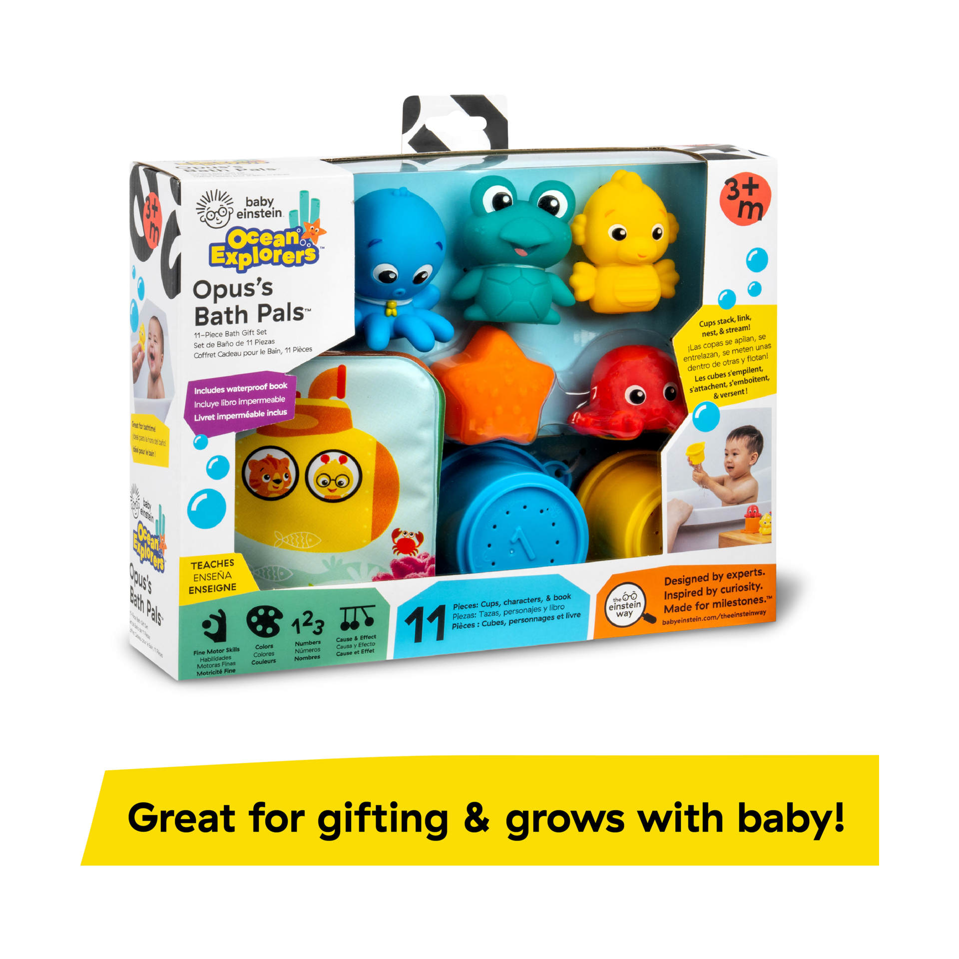 Baby Einstein Opus Bath Pals 11-Piece Bath Gift Set.