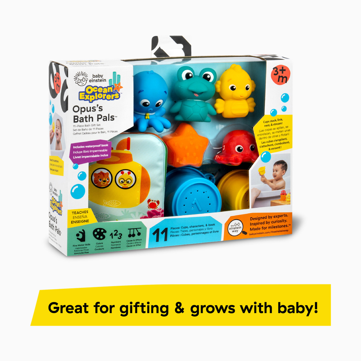 Baby Einstein Opus Bath Pals 11-Piece Bath Gift Set.