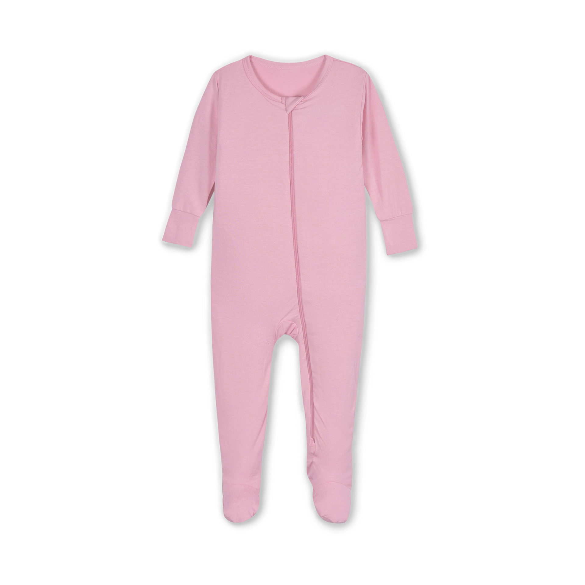 Gerber 2-Way Zip Snug Fit Footed Pajamas - Pink Lemonade, 3-6 M.