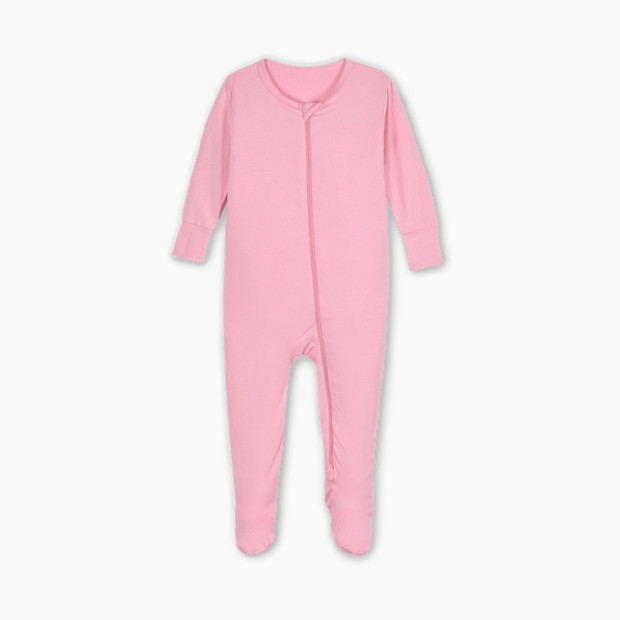 Gerber 2-Way Zip Snug Fit Footed Pajamas - Pink Lemonade, 3-6 M.