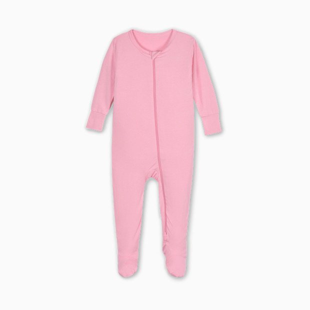 Gerber 2-Way Zip Snug Fit Footed Pajamas - Pink Lemonade, 3-6 M.