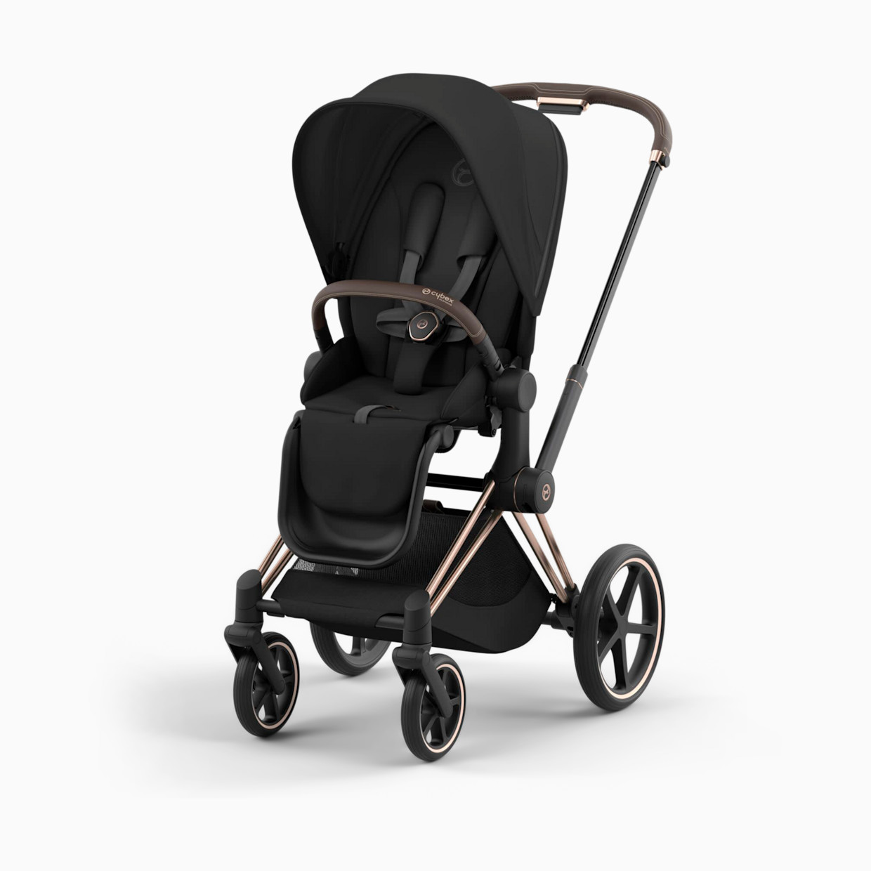 Cybex PRIAM 4 Stroller - Rose Gold/Sepia Black.