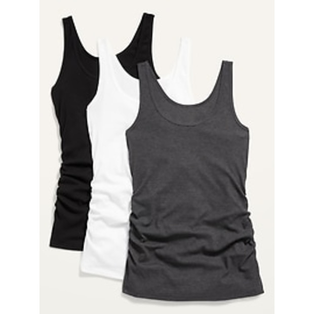 Old Navy Maternity Rib-Knit Tank Top 3-Pack.