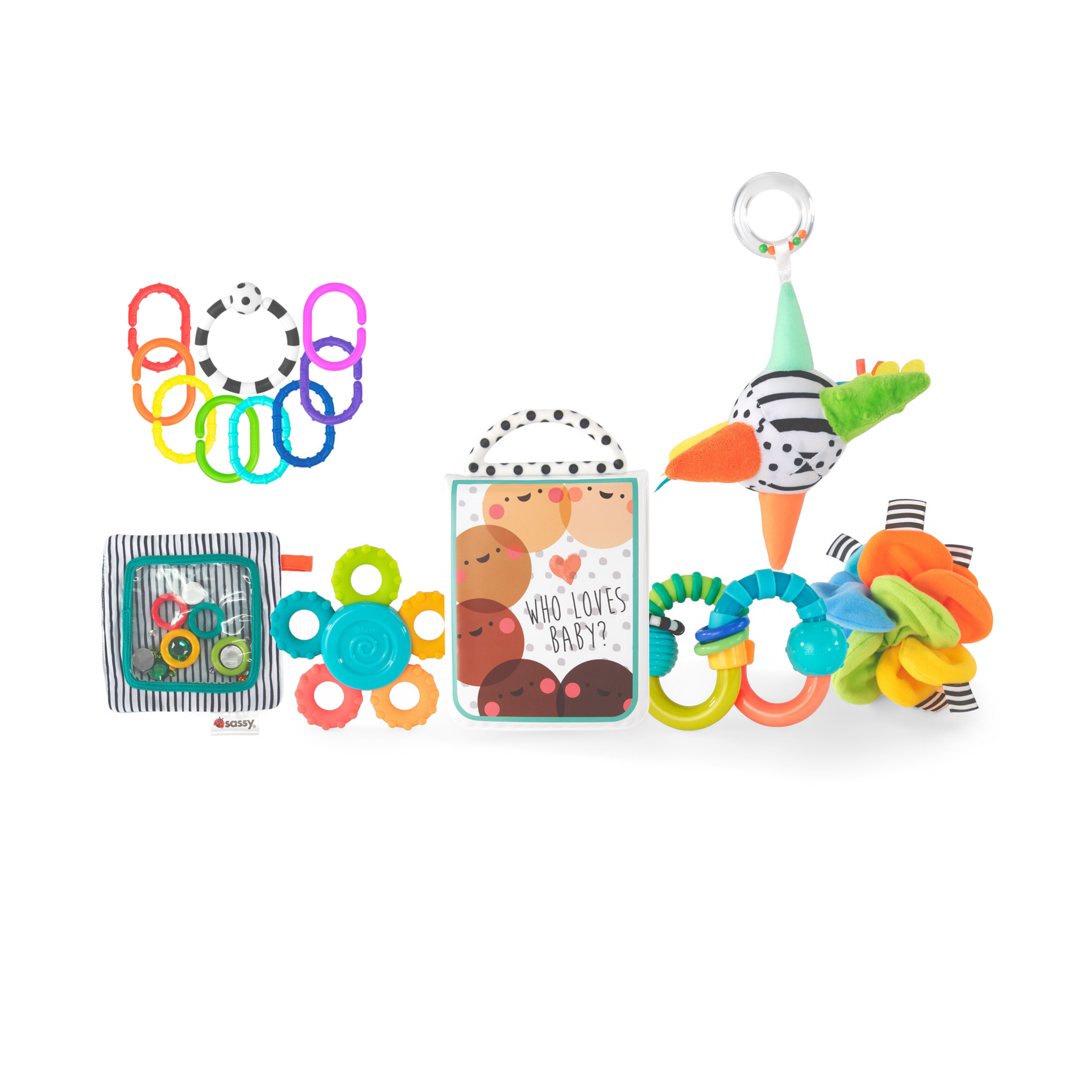 Sassy Newborn Sensory Toys Gift Set.