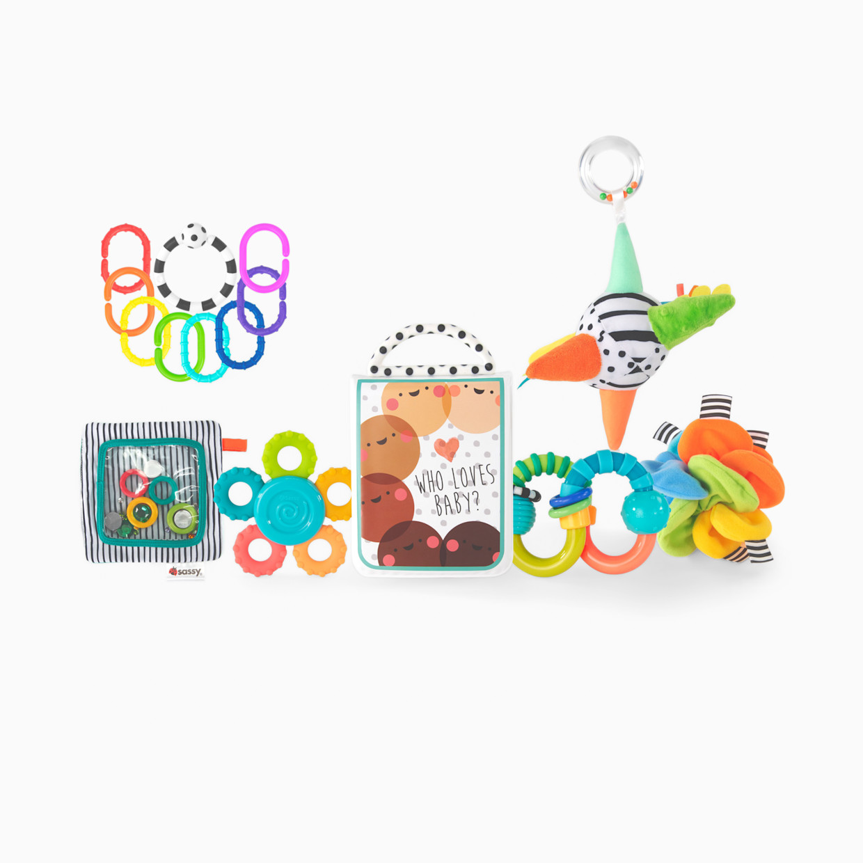 Sassy Newborn Sensory Toys Gift Set.
