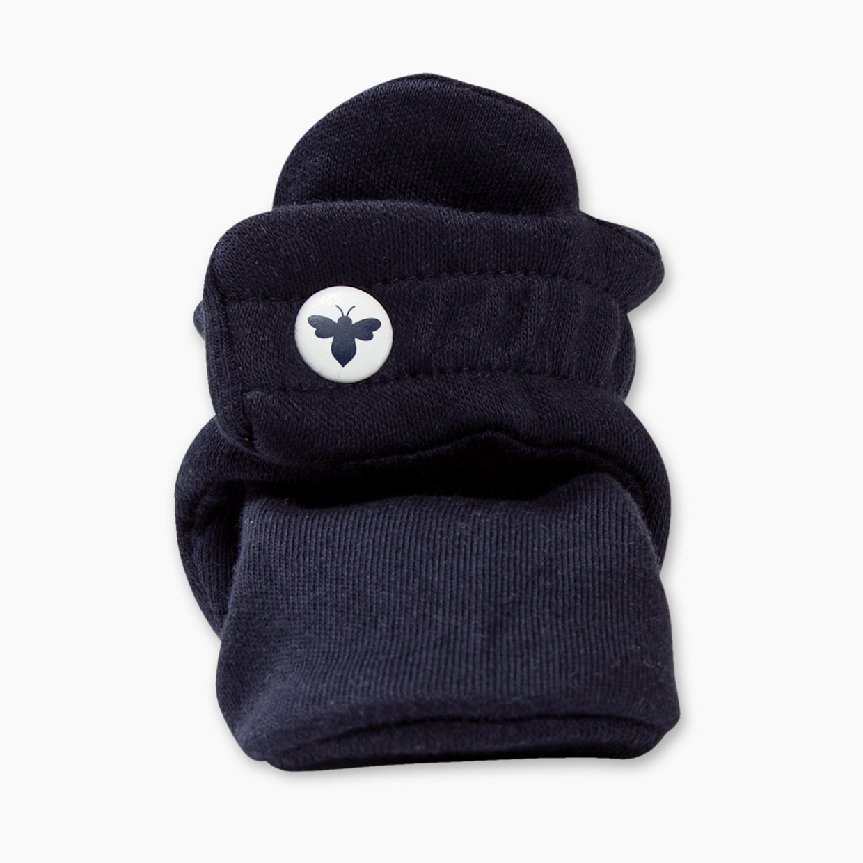 Burt's Bees Baby Organic Cotton Booties - Midnight Blue, 0-3 M.