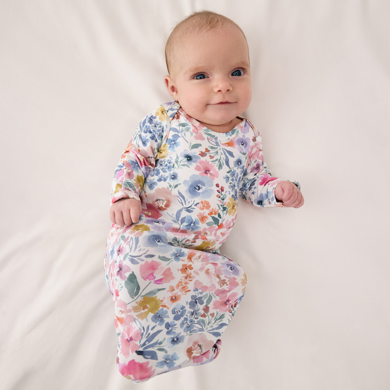 Little Sleepies Infant Gown - Tiny Blooms, Newborn / 0-3 Months.