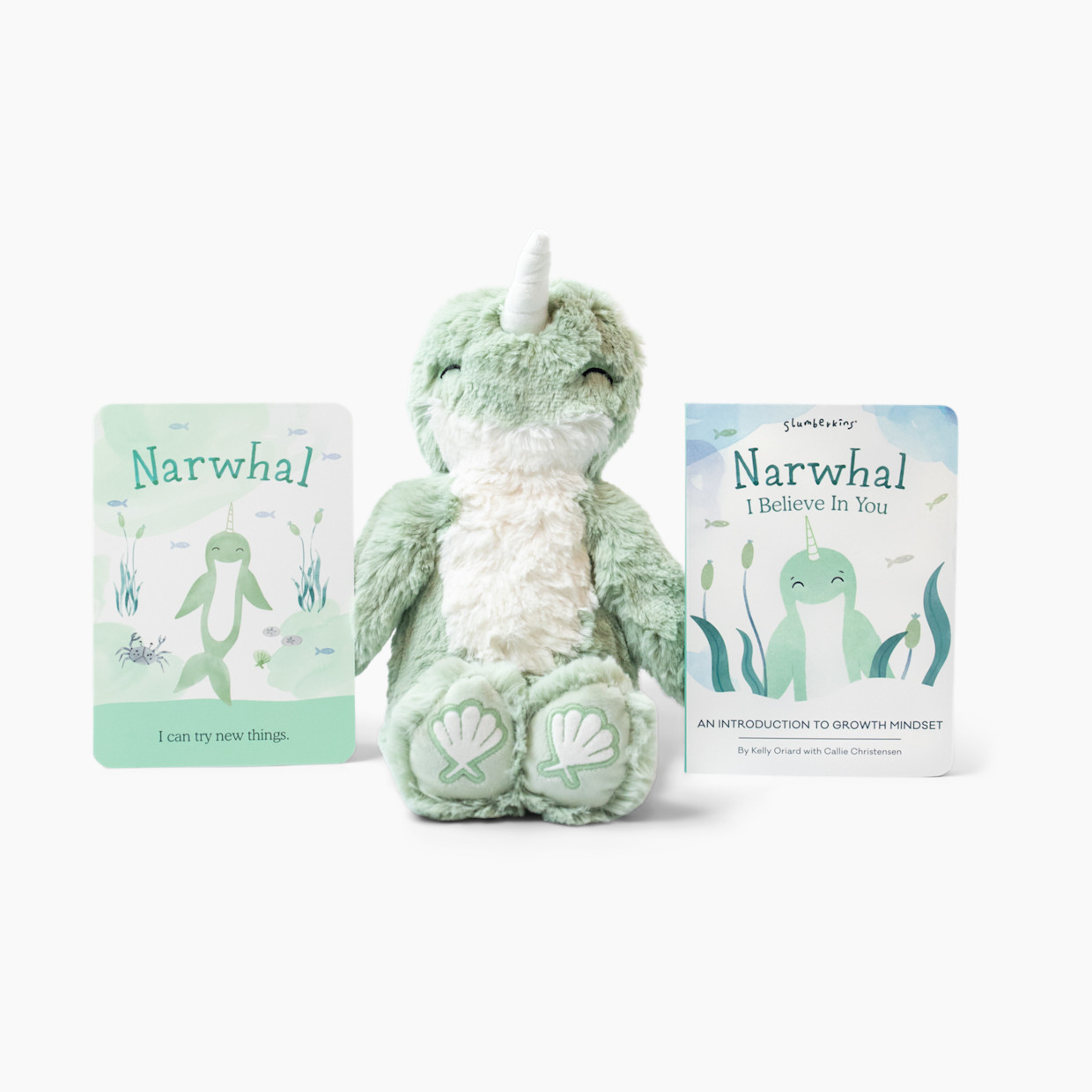Slumberkins, Inc. Kin & Book Bundle - Narwhal's Growth Mindset ...