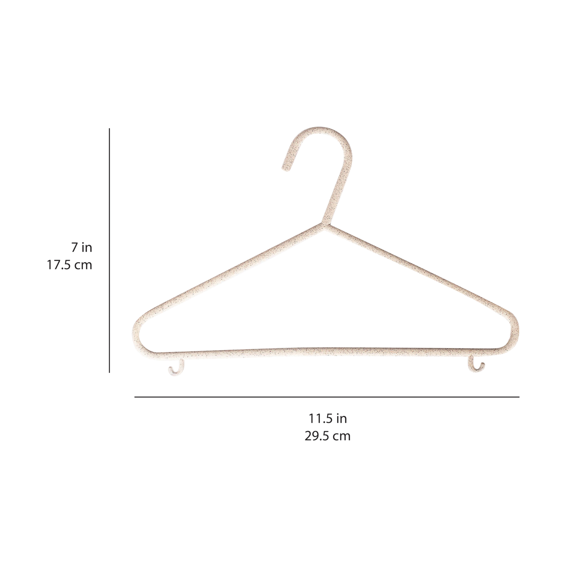 3 Sprouts Wheat Straw Hangers - Neutral Assorted, 30.