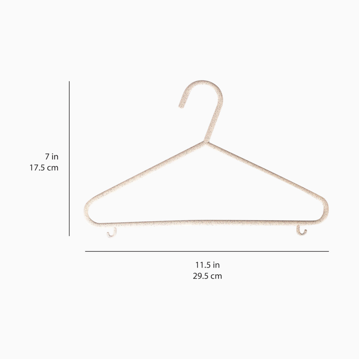 3 Sprouts Wheat Straw Hangers - Neutral Assorted, 30.